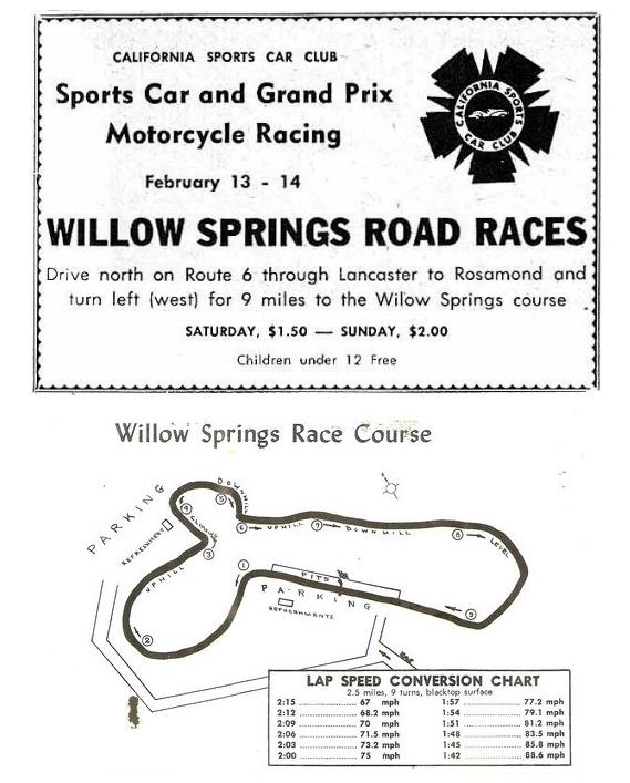 Dave MacDonald races 00 corvette at Willow Springs