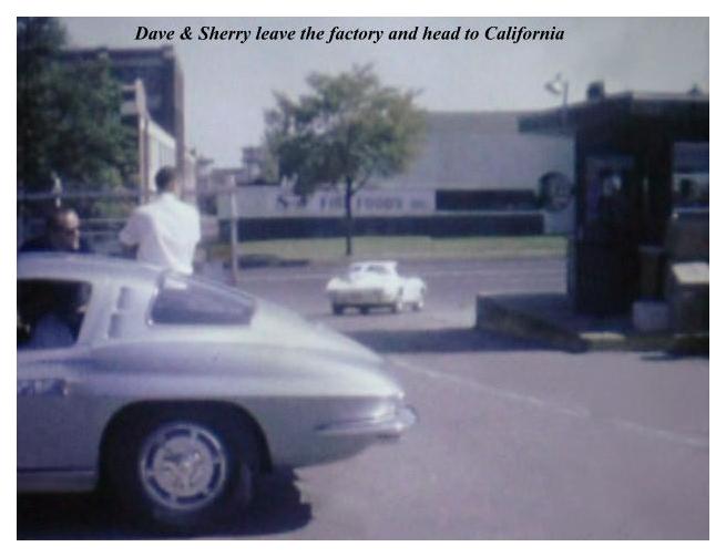 Dave MacDonald, Bob Bondurant & Jerry Grant pick up their new 1963 split-window Corvette Stingrays in St Louis