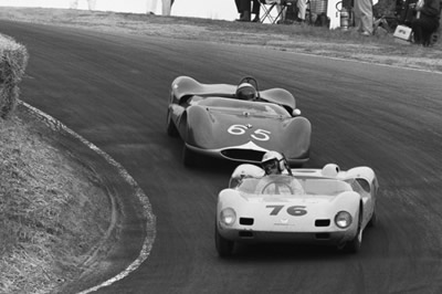 Masten Gregory in 1963 pacific grand prix at laguna seca