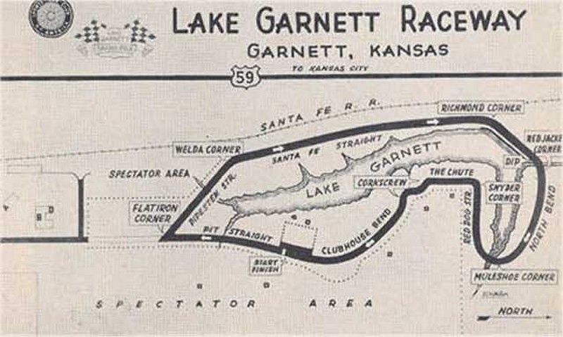 Dave MacDonald drives Shelby Cobra #97 to a 2nd place finish at Lake Garnet Kansas in 1963 