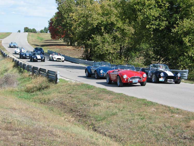 Dave MacDonald drives Shelby Cobra #97 to a 2nd place finish at Lake Garnet Kansas in 1963 