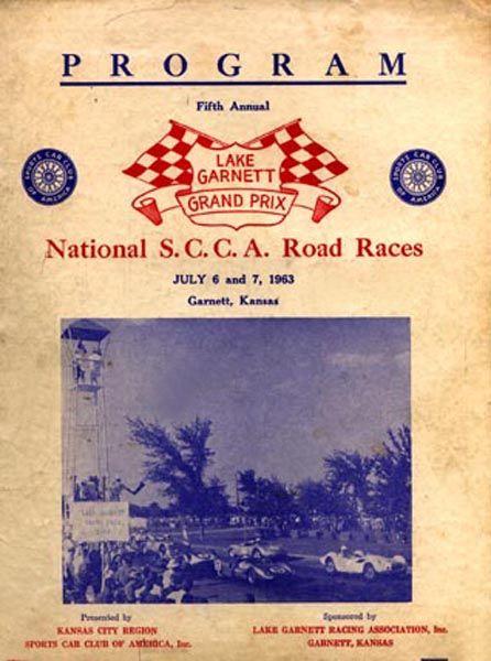 Dave MacDonald drives Shelby Cobra #97 to a 2nd place finish at Lake Garnet Kansas in 1963 