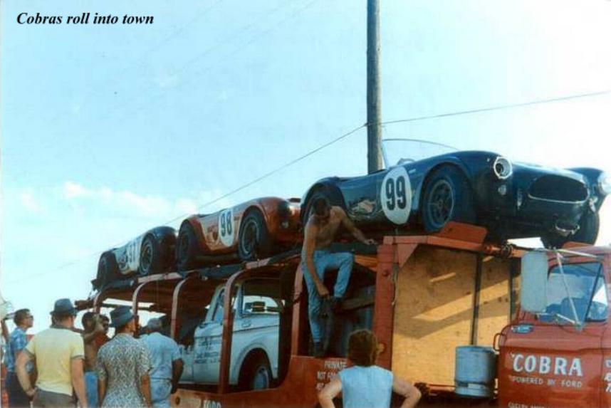 Dave MacDonald drives Shelby Cobra #97 to a 2nd place finish at Lake Garnet Kansas in 1963 