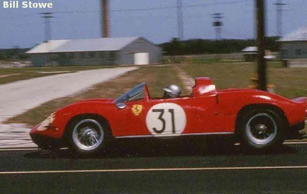 Dave MacDonald and Fireball Roberts co-drive the Shelby Cobra Roadster at the 12 HRS Sebring in 1963