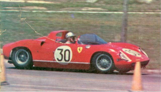 Dave MacDonald and Fireball Roberts co-drive the Shelby Cobra Roadster at the 12 HRS Sebring in 1963