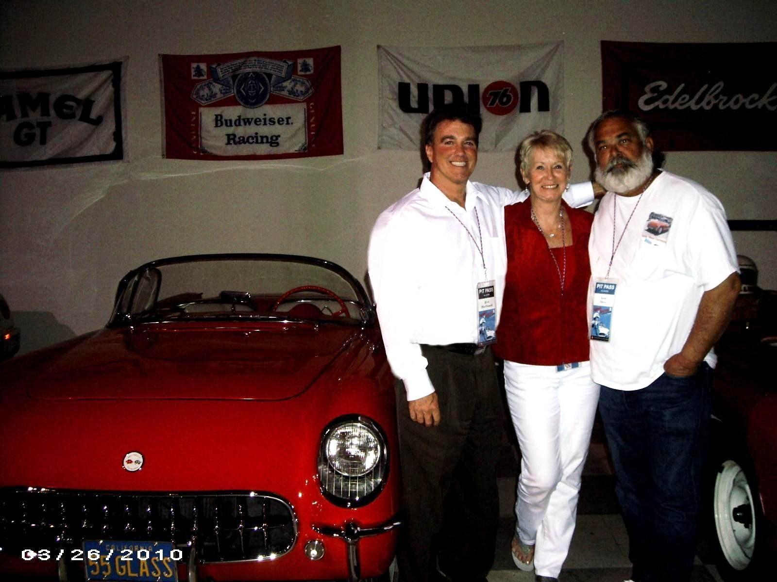 The Dave MacDonald 1955 Corvette at the 2010 Legends of Riverside event