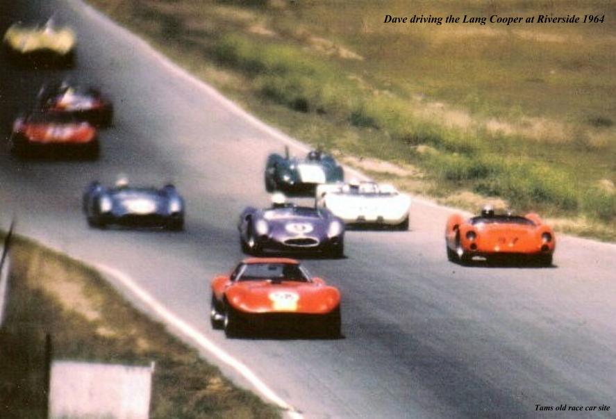 Dave MacDonald in the Carroll Shelby Lang Cooper King Cobra at Riverside International Raceway