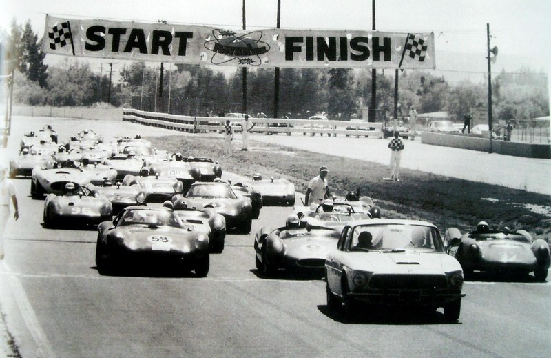 Dave MacDonald in the Carroll Shelby Lang Cooper King Cobra at Riverside International Raceway