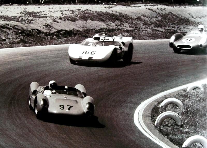 Dave MacDonald in the Carroll Shelby Lang Cooper King Cobra at Riverside International Raceway