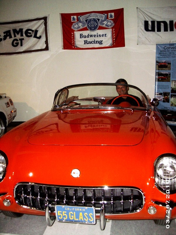 The Dave MacDonald 1955 Corvette at the 2010 Legends of Riverside event