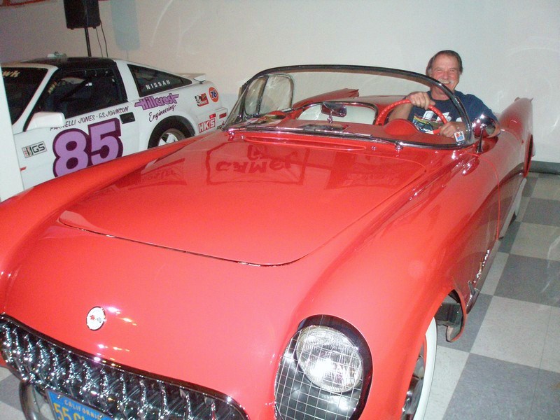 The Dave MacDonald 1955 Corvette at the 2010 Legends of Riverside event