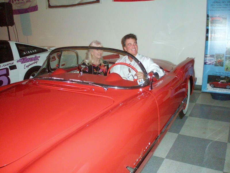 The Dave MacDonald 1955 Corvette at the 2010 Legends of Riverside event