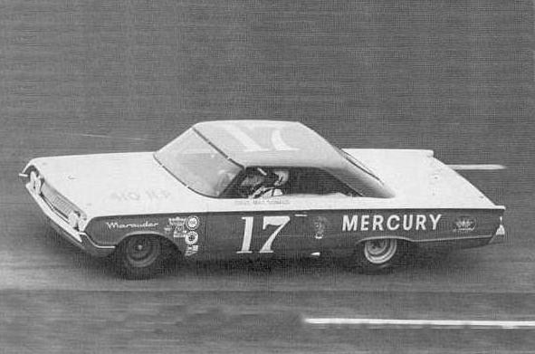 Dave MacDonald flying in Atlanta 500 in his 410 hp Mercury